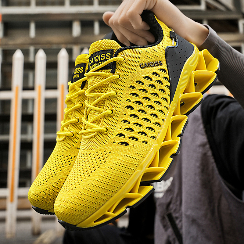Shock Absorbing Gym Trainers - Tênis Casuais Masculinos com Amortecimento, Leves