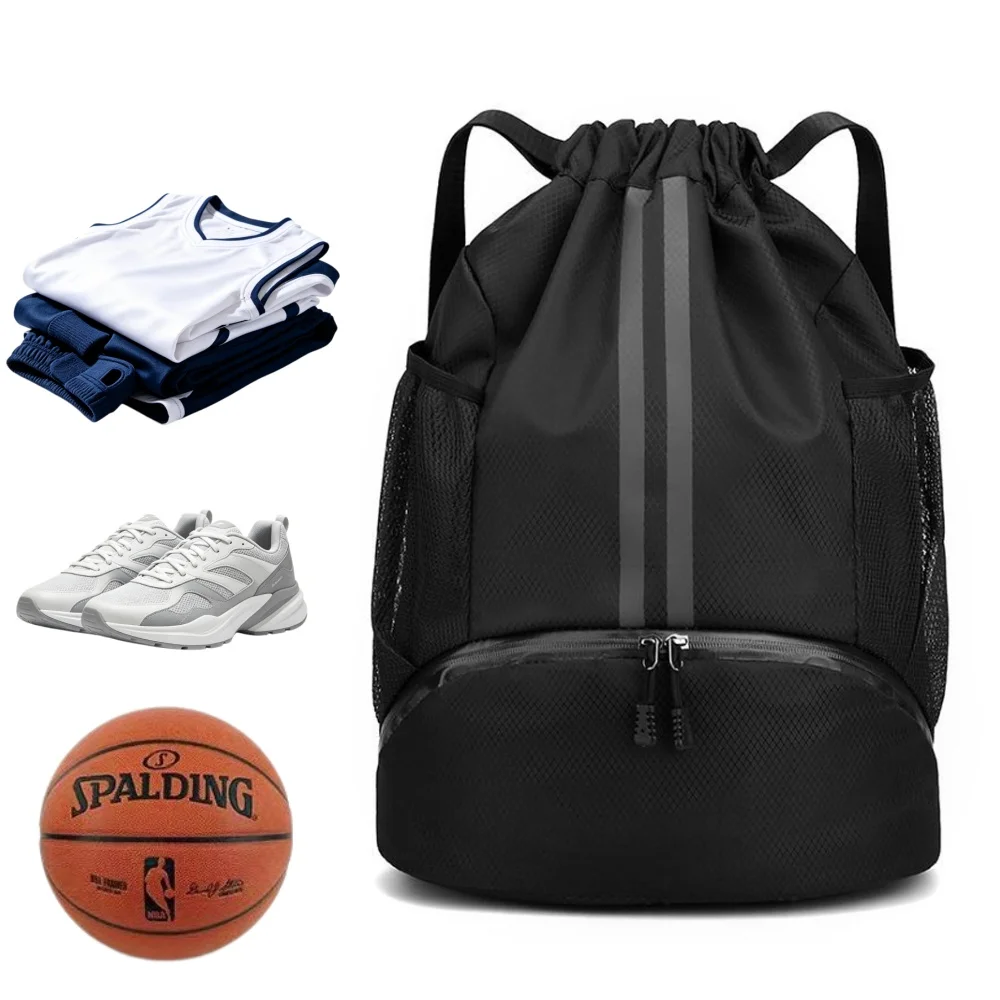 Sneakers - Mochila esportiva com cordão, bolsa leve