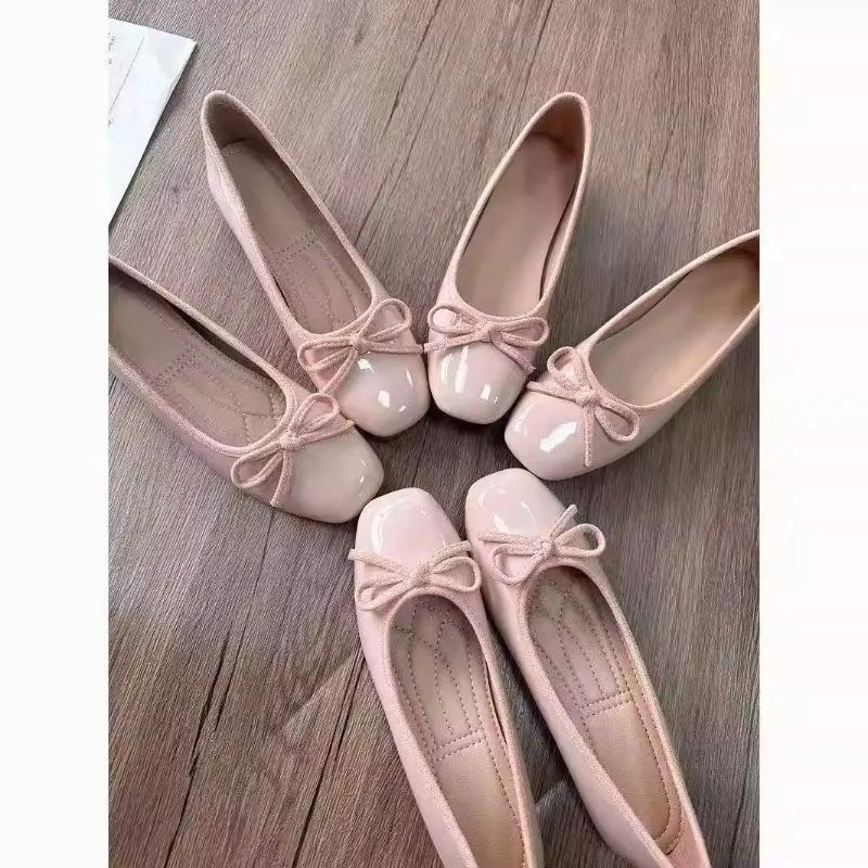 Women'S Shoes - Sapatilhas Femininas com Bico Quadrado e