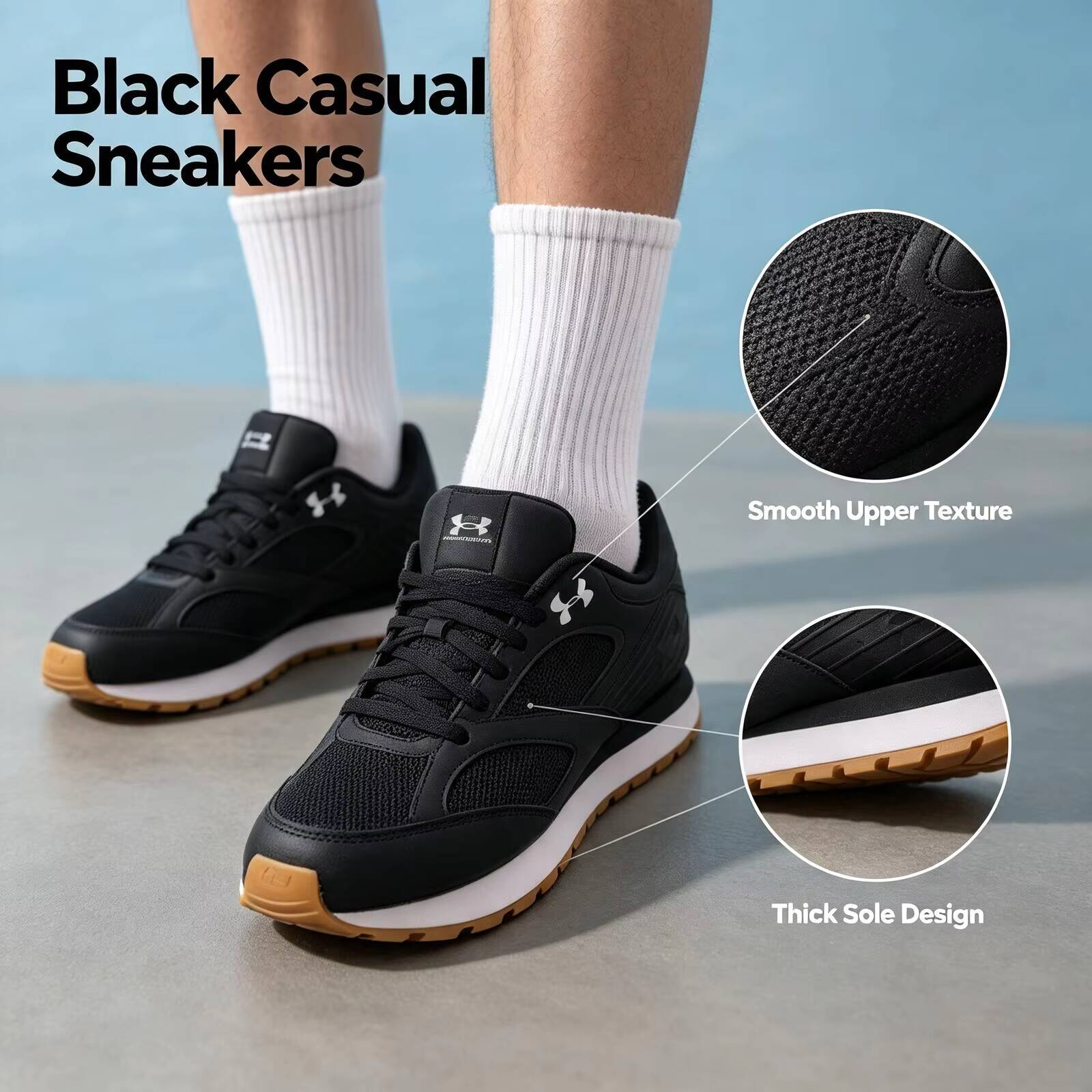 Air Cushion Jogger Shoes Men - Novos tênis de corrida Under Armour