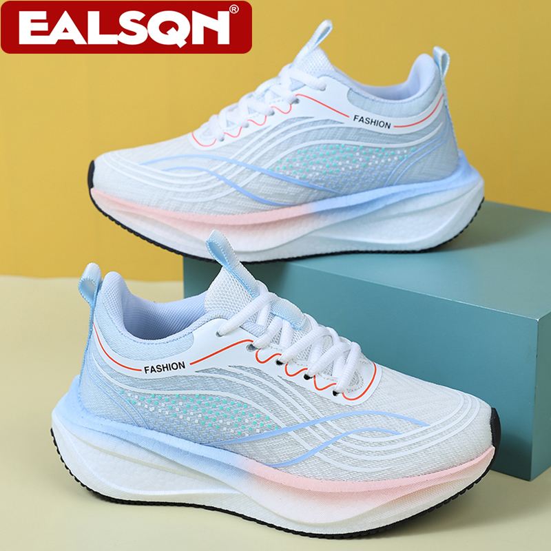 Breathable Mesh Athletic Shoes - Tênis Brancos Ultra Leves e Respiráveis
