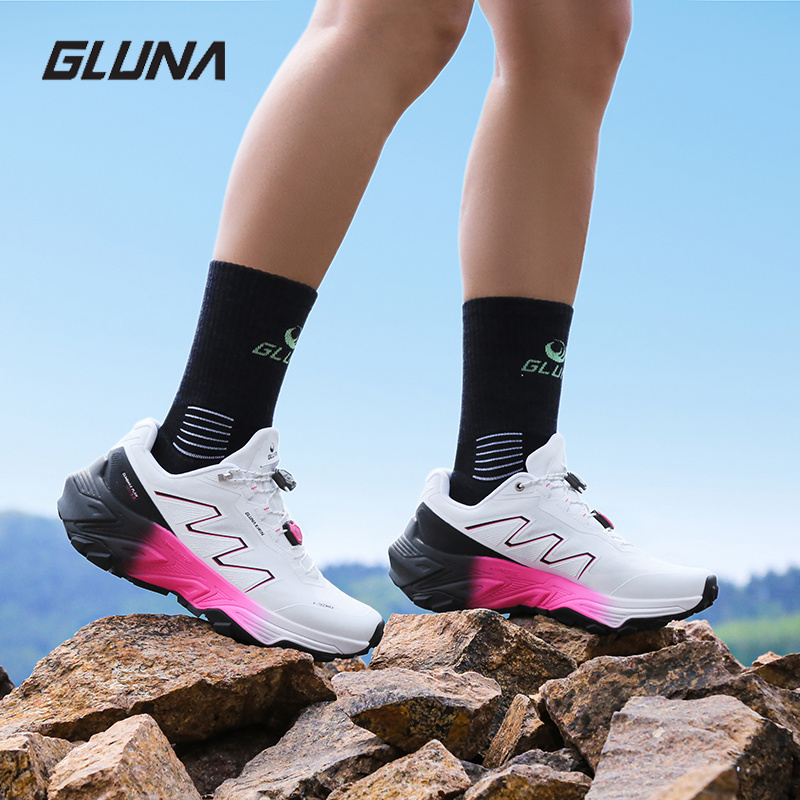 Anti Slip Trail Running Sneakers - Tênis Unissex Impermeáveis GLUNA Kirin 5.0