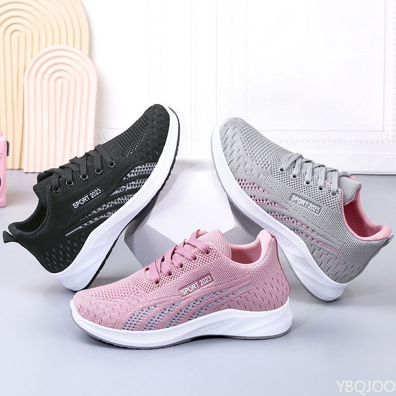 Tênis Femininos Leves e Casuai - Breathable Mesh Athletic Shoes avaliação e preço
