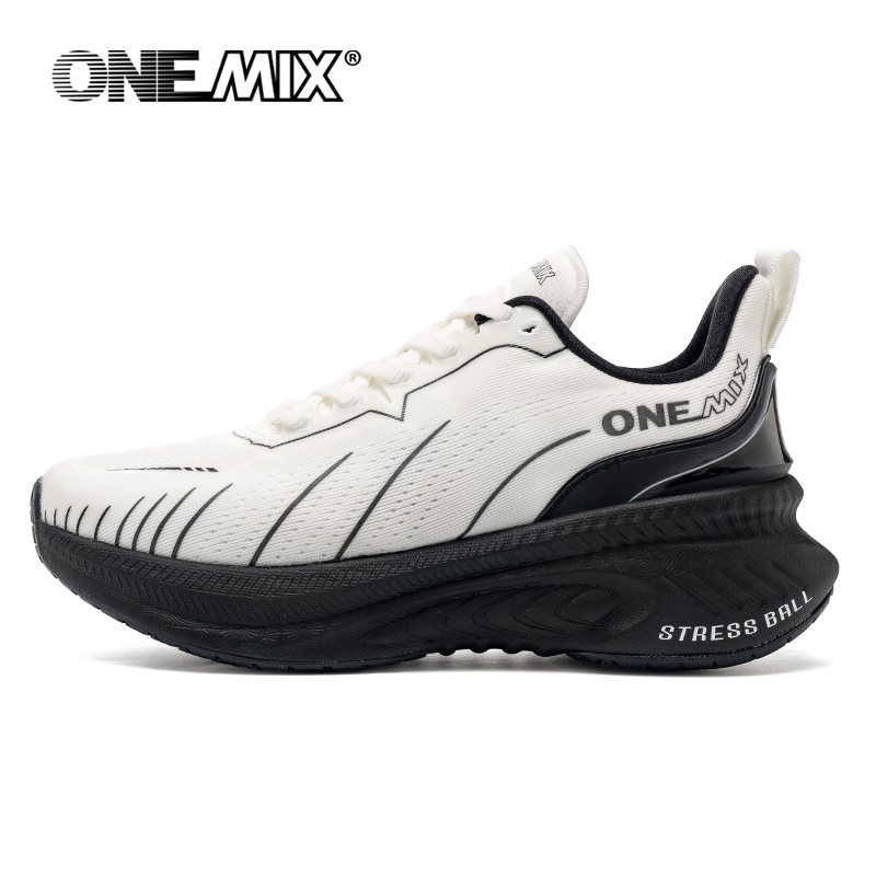 Onemix branco tênis de corrida - Reflective Night Running Shoes avaliação e preço