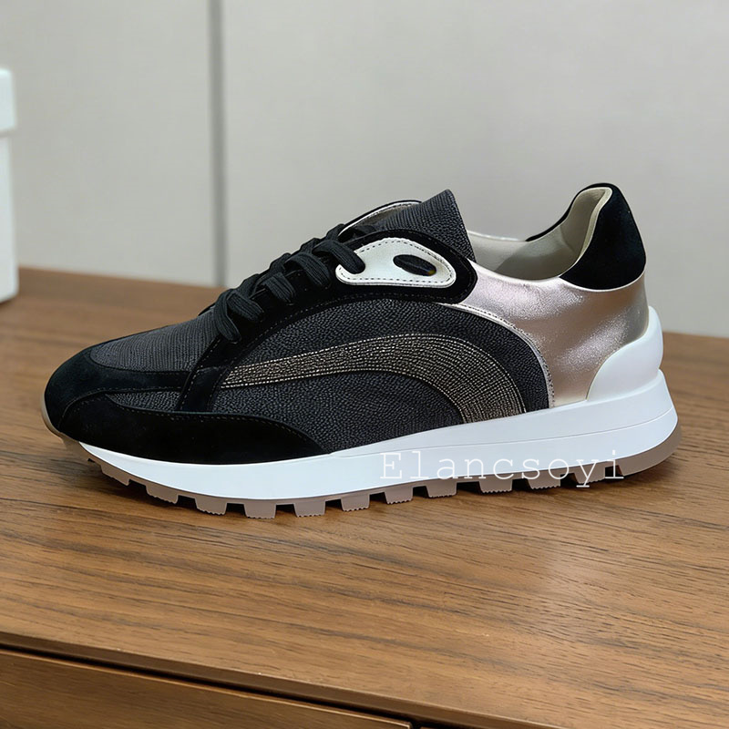 Tênis Feminino Casual com Cada - Knit Fabric Lace Up Sneakers avaliação e preço