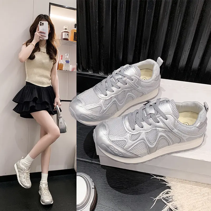 Tênis atléticos com painel de  - Breathable Mesh Athletic Shoes avaliação e preço