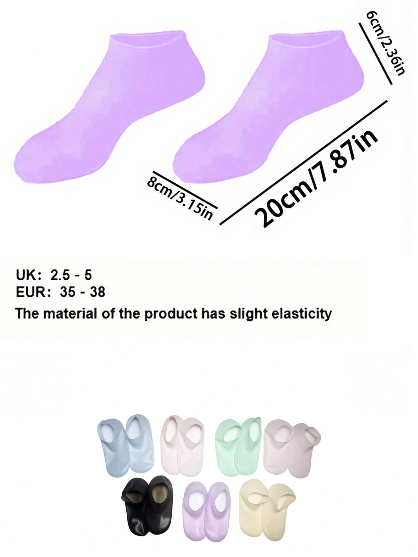 1 Par de Meias de Silicone Reu - Heels avaliação e preço