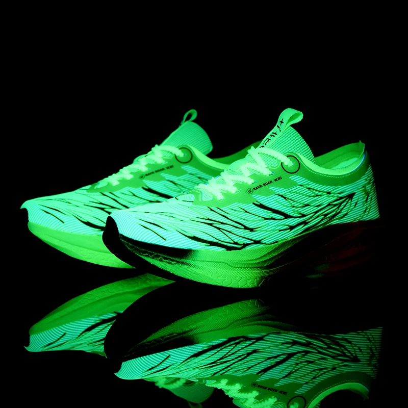 Nova sola macia amortecimento  - Reflective Night Running Shoes avaliação e preço