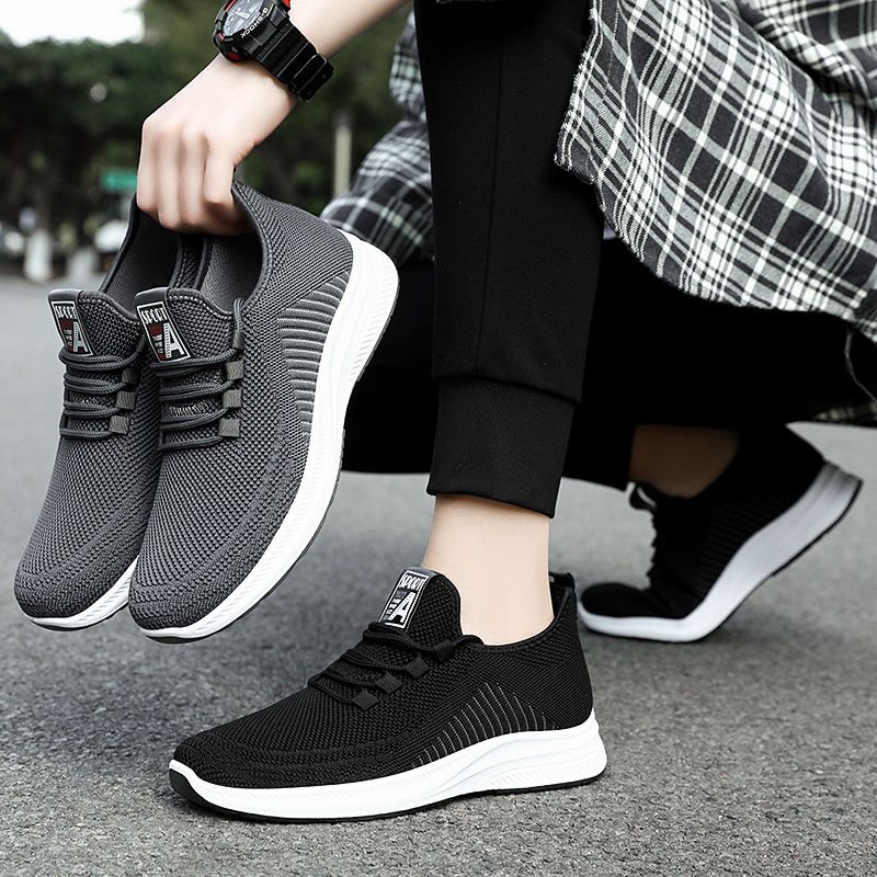 Tênis Masculino Respirável par - Breathable Mesh Athletic Shoes avaliação e preço